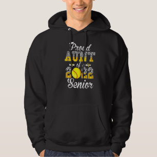 Trotse tante van een 2022 Senior Leopard Softball  Hoodie