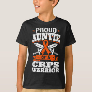 Trotse tante van een CRPS Warrior RSD Awareness Ri T-shirt