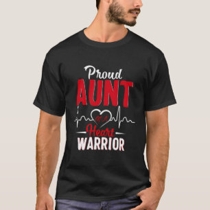 Trotse tante van een hart krijger chd bewustzijn g t-shirt