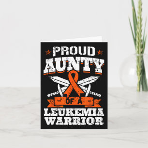 Trotse Tante van een Leukemie Warrior Tia Awarenes Kaart