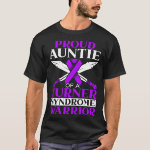 Trotse tante van een Turner syndroom krijger onder T-shirt