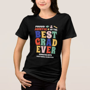 Trotse tante van het beste Afstudeerder ooit Tri-Blend Shirt