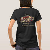 Trotse Trogdon – Legende voor altijd T-shirt (Achterkant)