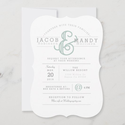 Trotse Trouwkaart Uitnodiging (Voorkant)