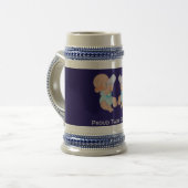 Trotse tweelingopa bierpul (Voorkant links)