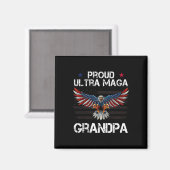 Trotse Ultra opa cadeaus voor opa Eagle USA FL Magneet (Voorkant / Achterkant)