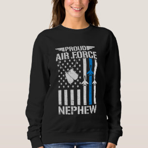 Trotse US Air Force neef USAF veteraan vlag Amerik Trui