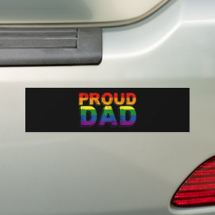 Trotse Vader LGBT Ouder Gay Pride Vader Bumpersticker