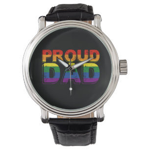 Trotse Vader LGBT Ouder Gay Pride Vader Horloge