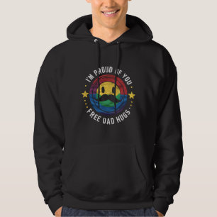 Trotse Vader Omhelzingen Gay Pride Bondgenoot LGBT Hoodie