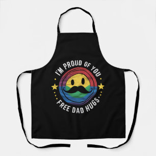 Trotse Vader Omhelzingen Gay Pride Bondgenoot LGBT Schort