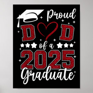 Trotse vader van 2025 senior Afstuderen familie Poster