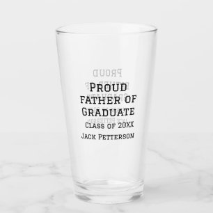 Trotse vader van afstuderen klasse van 20XX voeg n Glas