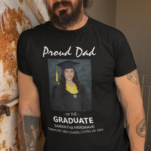 Trotse Vader Van De Afgestudeerde Foto T-shirt