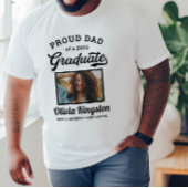 Trotse vader van een 2025 Afstuderen witte aangepa T-shirt