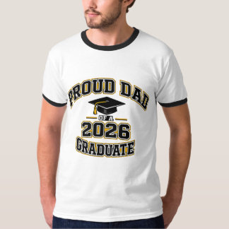 Trotse Vader Van Een Afgestudeerde Van 2026 Varsit T-shirt