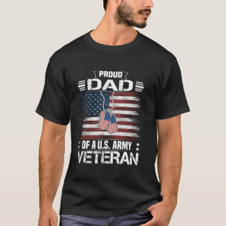 Trotse vader van een Amerikaanse leger veteraan da T-shirt