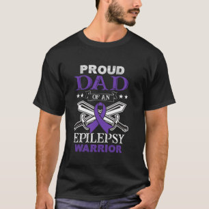 Trotse vader van een epilepsie krijger familie die t-shirt