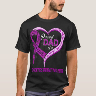 Trotse vader van een hidradenitis suppurativa krij t-shirt