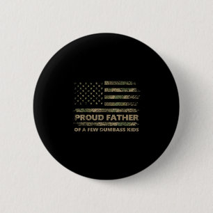 Trotse vader van een paar kinderen grappige vaderd ronde button 5,7 cm