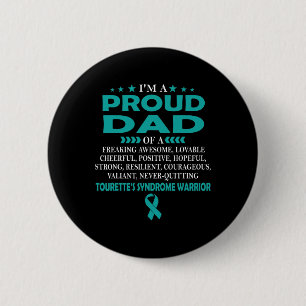 Trotse vader van het syndroom van Gilles de la Tou Ronde Button 5,7 Cm