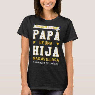 Trotse vader van prachtige dochter vaderdag t-shirt
