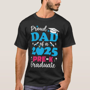Trotse vader van Pre-K Afstuderen 2025 T-shirt