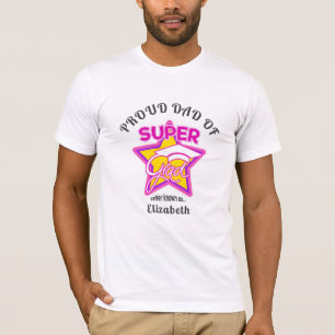 TROTSE VADER VAN Super Afstudeerder Pink-Editable T-shirt