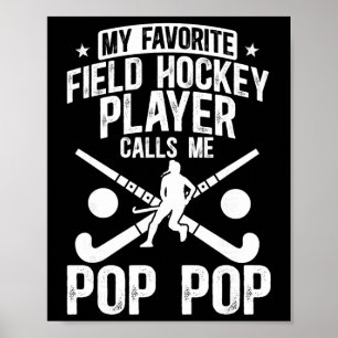 Trotse veldhockey Opa van een veldhockeyspeler Poster
