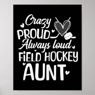 Trotse Veldhockey Tante Van Hokey Speler Poster