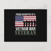 Trotse veteran dochter Fijne Veteranendag Veteraan Briefkaart (Voorkant)