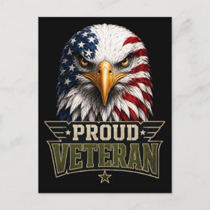 Trotse Veteranen Adelaar – Gedenkdag Amerikaanse V Briefkaart