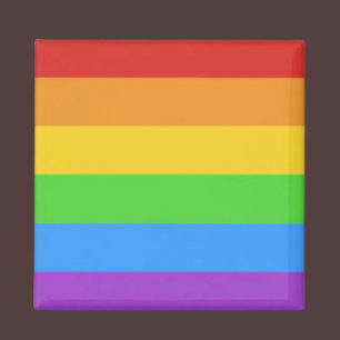 Trotse Vierkant: Regenboogvlag Magneet