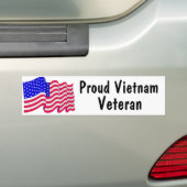 Trotse Vietnam Veteraan Bumpersticker (Op auto)