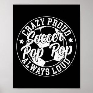 Trotse voetbal opa van een voetballer papa poster