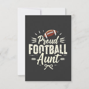 Trotse voetbal tante Fantasy Football Matching  Bedankkaart