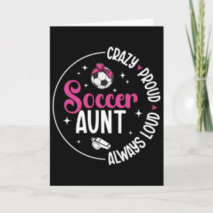 Trotse Voetbal Tante Van Een Voetballer Tante Kaart