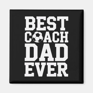 Trotse Voetbalcoach Beste Coach Papa Ooit Wedstrij Magneet