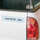 Trotse Voetbalmoeder ! Bumpersticker (Op Truck)