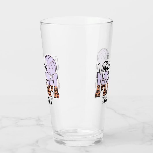 Trotse volleybal moeder – het dienen van ondersteu glas (Rechts)