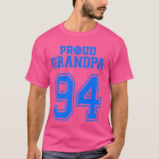 Trotse volleybal opa nummer 94 b t-shirt