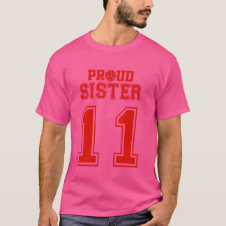 Trotse volleybal zus nummer 11 R T-shirt