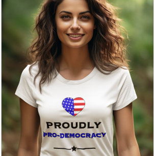 Trotse Voorstander van Democratie T-shirt