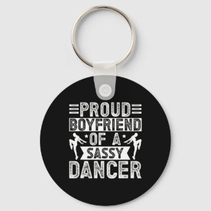 Trotse vriend van een danseres vriendje danst vrie sleutelhanger