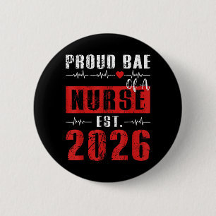 Trotse vriend van een verpleegster sinds 2026 pas ronde button 5,7 cm