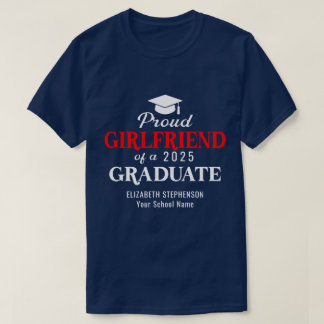 Trotse vriendin afstudeercoördinatie familie t-shirt
