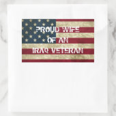 Trotse vrouw van een Iraks veteraan Sticker (Tas)