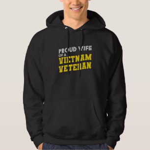 Trotse vrouw van een Vietnamveteraan patriottisch Hoodie
