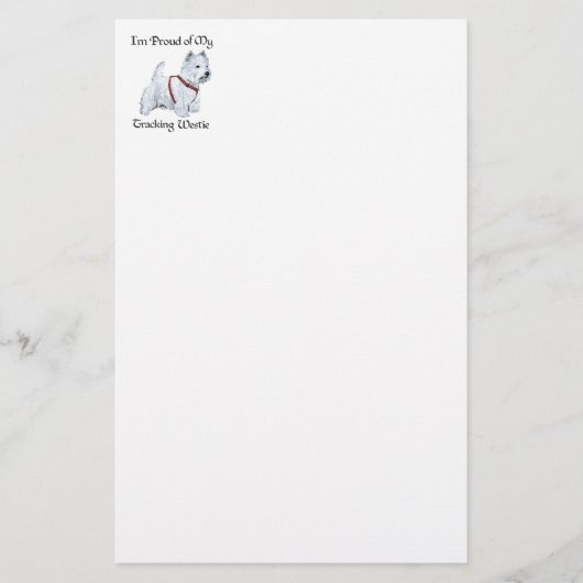 Trotse Westie volgers Briefpapier (Voorkant)
