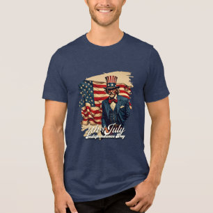 Trotse ziel van 4 juli Tri-Blend shirt